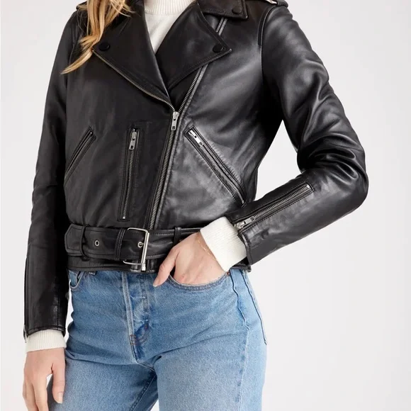 QUINCE 100% Leather Jacket - Picture 4 of 9